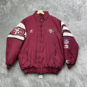 Giacca full zip VINTAGE logo Athletic Pro Line AUTENTICA SAN FRANCISCO 49ERS L - Foto 1 di 17