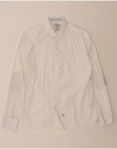 TOM TAILOR Mens Fitted Shirt XL White Cotton CH11 - Picture 1 of 3