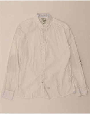 TOM TAILOR Mens Fitted Shirt XL White Cotton CH11 - Image 1 of 3