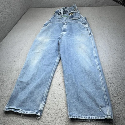 Vintage Key Imperial Bib Overalls Mens 40 Denim Carpenter Workwear 90s - Image 1 of 4