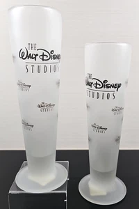 2 Walt Disney Studios Pilsner Glasses Set Frosted Parks Resorts Beer Barware Lot - Picture 1 of 24