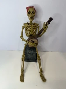 Halloween Magic Power animiertes musikalisches Skelett spielt Banjo 12" Dixie funktioniert - Bild 1 von 5