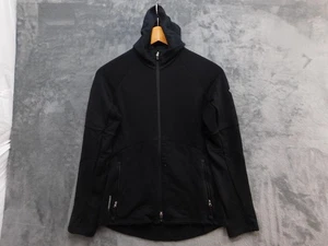 Icebreaker Jacket Womens Small Black 320 Expedition Weight Merino Wool Hoodie - Picture 1 of 14