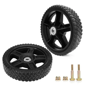 Lawn Mower Wheels 8 Inch (2-pack) Fits Most Standard push Lawn Mowers, Inner ... - Picture 1 of 7