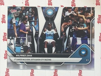 SP Image Variation ~ 2025 Topps NOW Wilfried Zaha #6SP ~ Charlotte FC - Image 1 of 2