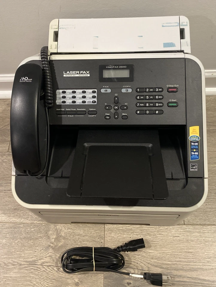 Brother intelliFAX-2940 Laser Fax Machine Copy/Fax/Print FAX2940 With Power Cord - Image 1 of 4