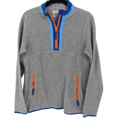 Chaqueta deportiva Tory para mujer pequeña gris polar 1/4 cremallera pulóver atlético ocio Foto 1 de 4