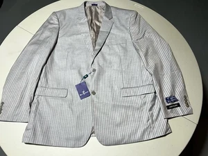 NeW BLU MARTINI Men's Sport Coat Blazer 52 Long Linen Blend 🔥$239 - Picture 1 of 9