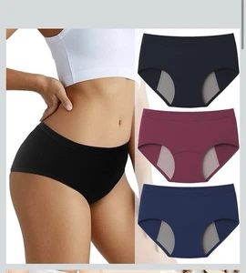 3er Pack Inkontinenzunterwäsche für Damen *100ml Heavy Flow Auslaufsicher Höschen XL - Bild 1 von 8