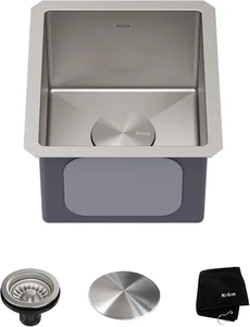 Kraus Standart Pro 13 Zoll Unterbau Einzel Schüssel 16 Stärke Edelstahl Bar K - Bild 1 von 23