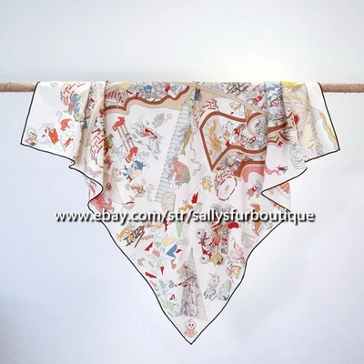 Sallys 70% Cachemira y 30% Seda Estampado de Caballo Doble Cara Bufanda Mantón Bandana 53" Foto 1 de 4