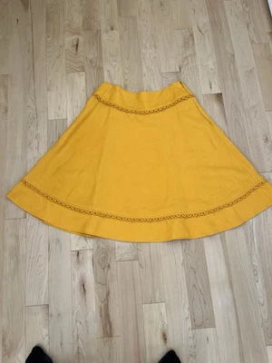 Falda Mujer Chloé Azul Marino Talla 8, Excelente Estado 100% Lino, 2 Paquetes, Cremallera Foto 1 de 4