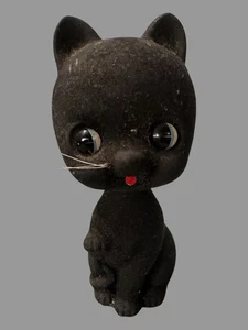 Vintage Figural Black Cat 7" Novelty Bobblehead Nodder Bank - Picture 1 of 7