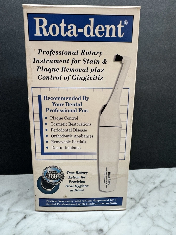 Cepillo de dientes eléctrico giratorio profesional Rota-Dent, cepillos con soporte cargador Foto 1 de 4