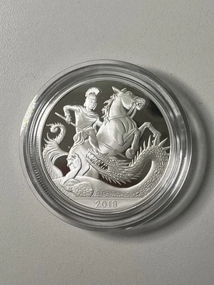 2018 5th Birthday Of HRH Prince George Of Cambridge £5 Silver Coin W/Box&COA - Image 1 of 4