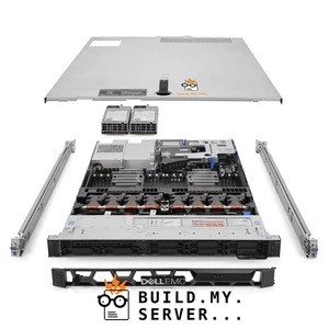 Dell PowerEdge R640 Server Silver 4116 2.10Ghz 12-Core 64GB RAM 8x 1TB Rails - Picture 1 of 5