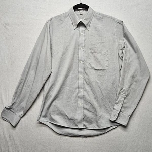 Camisa John Henry Para Hombres 15 34-35 Gris Pinpoint Oxford Botones Ajuste Atlético - Imagen 1 de 6