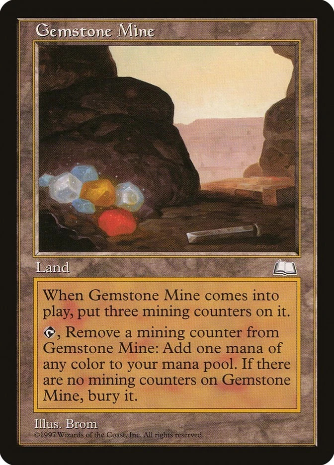 Gemstone Mine Weatherlight Magic The Gathering MTG Card - Image 1 of 1