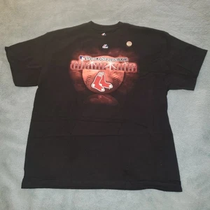 Camiseta Boston Red Sox XL 2013 Serie Mundial Campeones Manga Corta Majestuosa - Imagen 1 de 7