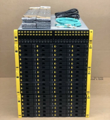 HPE 3PAR 7400c 8GB FC 2 TIER 131.3TB RAW Capacity SAN Storage Solution - Image 1 of 3