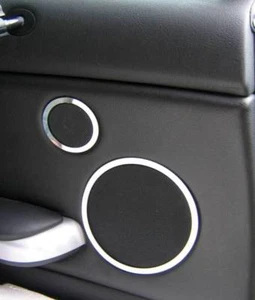D Chrom Ringe für Lautsprecher hinten/ Lautsprecherringe / BMW E46 - Edelstahl - Picture 1 of 3