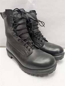 BRITISH ARMY COMBAT PRO BOOTS BLACK LEATHER BOOTS, UK8 US9L EU42, K717 - Picture 1 of 12
