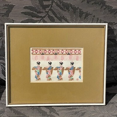 Японский деревянный блок печати Mikumo Kyoto РЕДКАЯ оригинал!!! - Изображение 1 из 2