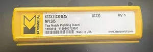 Kennametal 1163218-KCGX110308L15-Top Kerbe Profiling Einsatz-Qualität KC730 - Bild 1 von 6