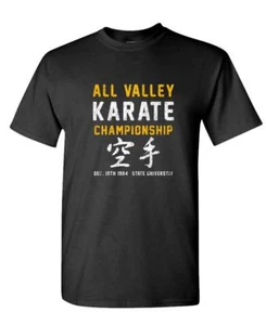 ALL VALLEY KARATE CHAMPIONSHIP - anni 80 - T-shirt uomo cotone - Foto 1 di 12