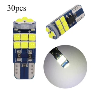 30PCS White Led W5W T10 Car Led Lamp 194 168 Bulbs 3030 15SMD Lights Reading - Picture 1 of 8