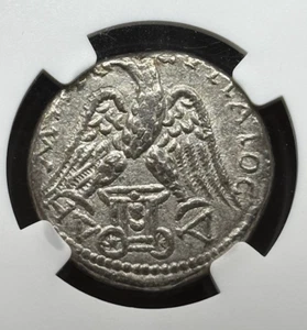 (198-217 dC) Fenicia Romana (Sidón) - BI Tetradracma de Caracalla, NGC ChVF. - Imagen 1 de 4