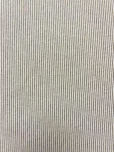Multiple Yards of Fabricut Fabrics Taupe & Black Pinstripe Patterned Fabric - Picture 1 of 3