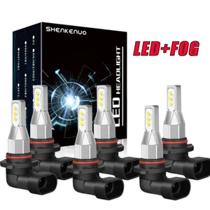 6x LED Headlight Bulb Kit Hi/Lo Beam Fog Light For Jeep Grand Cherokee 1997-2007 - Picture 1 of 9