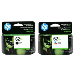 Oryginalny zestaw kombi HP 62XL czarno-kolorowe wkłady atramentowe - Zdjęcie 1 z 3