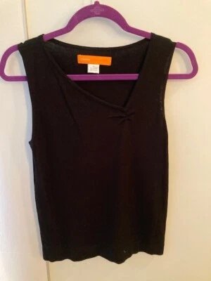 CAMISOLA DE VISCOSA NEGRA CYNTHIA STEFFE TOP SIN MANGAS MEDICUM EXCELENTE ESTADO Foto 1 de 4