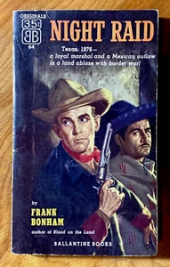 Night Raid by Frank Bonham - vintage 1954 Ballantine action/western PBO - Picture 1 of 5