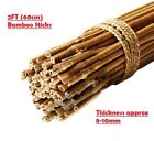 2ft - 6ft Bamboo Canes Strong Thick Heavy Duty Garden Flower Plant Support Stick