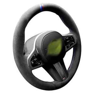 Cubierta de volante Alcantara puntada a mano para BMW G20 G21 F40 F44 G22 G26 G30 - Imagen 1 de 11
