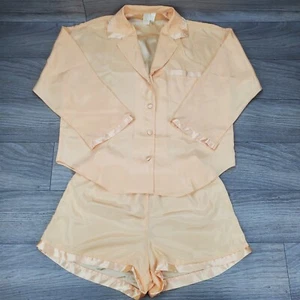 VTG Victorias Secret Gold Label 2 Pc Pajama Set Size Small *READ* - Picture 1 of 10