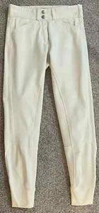 Dover Saddlery Women's Size 24 White Breeches Equestrian Riding Pants (D1) - Picture 1 of 16
