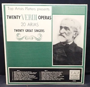 Twenty Verdi Operas 20 Arias Twenty Great Singers - TAP - Imagen 1 de 4