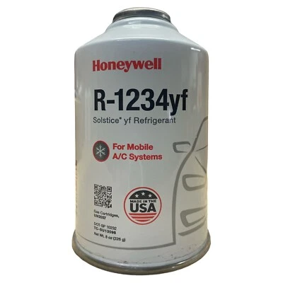 Honeywell R-1234YF Solstice Refrigerant 8oz Can Motor Vehicle AC Made in USA - Image 1 of 4