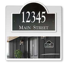 Curb-N-Sign Arch Address Sign Plaque Super Reflective customized