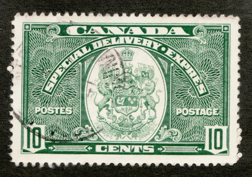 Canada 1939 #E7 - Special Delivery Coat of Arms. Used w/ Mute CDS Cv $6 - Image 1 of 1