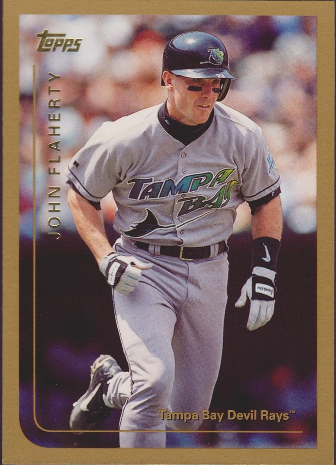 1999 Topps John Flaherty #4 Tampa Bay Devil Rays Baseball Card - Image 1 of 1