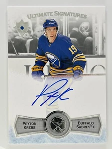 2022-23 UPPER DECK ULTIMATE SIGNATURES PEYTON KREBS #US-PK - Bild 1 von 3