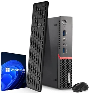 Windows 11 Lenovo kleiner kleiner kleiner PC Computer Intel i5-6th 32GB 2TB SSD WLAN Desktop - Bild 1 von 7