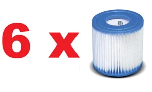 6 x Intex Filter Ersatzfilter 29007 Filterkartusche für Pool Pumpe Typ H - Bild 1 von 1