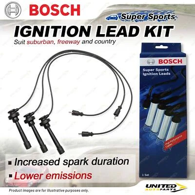 Bosch Ignition Leads for Mitsubishi Pajero NP NS NT NW 3.8 V6 24V SUV - image 1 of 2