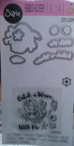 Sello acrílico troquelado de metal universal Sizzix Catch Wave Mermaid Seashell Ocean  - Imagen 1 de 2